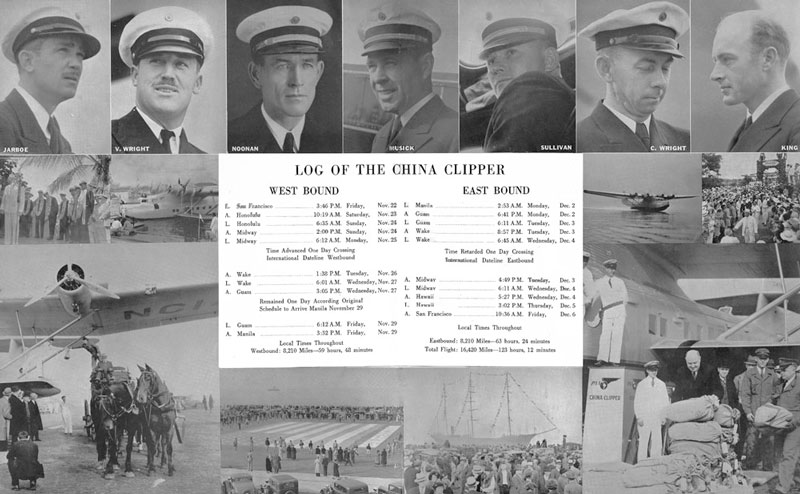 Pan Am photos and log of china clipper