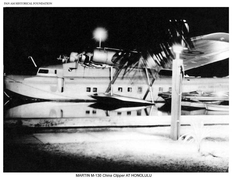 China Clipper docked at Pearl City Honolulu