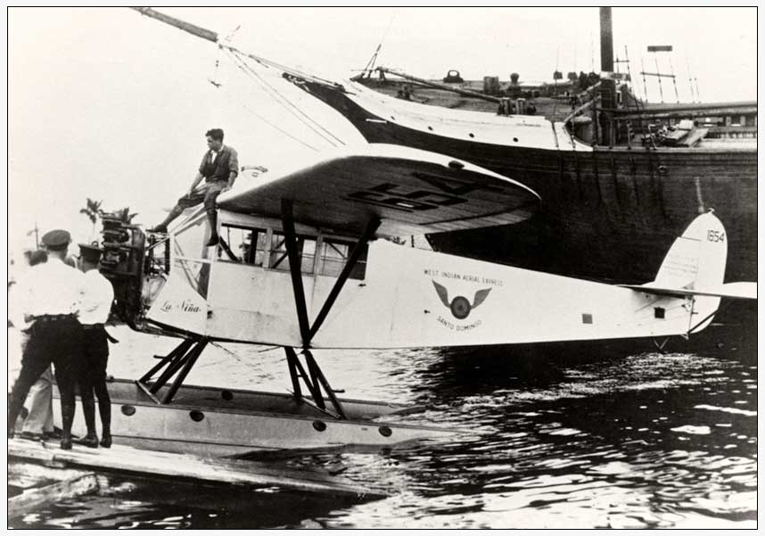 1 Cy Caldwell La Nina Fairchild FC 2 floatplane in Miami October 15 1927 Courtesy Monroe County Library Collection