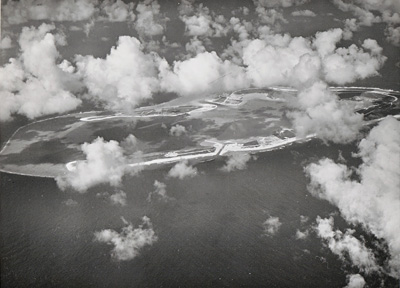 Wake Island aerial, from the Bonnie Gilbert Collection 