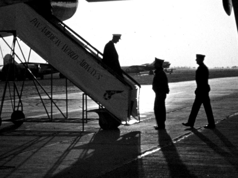 Tulin arrival 1946. Ed Dover Photo