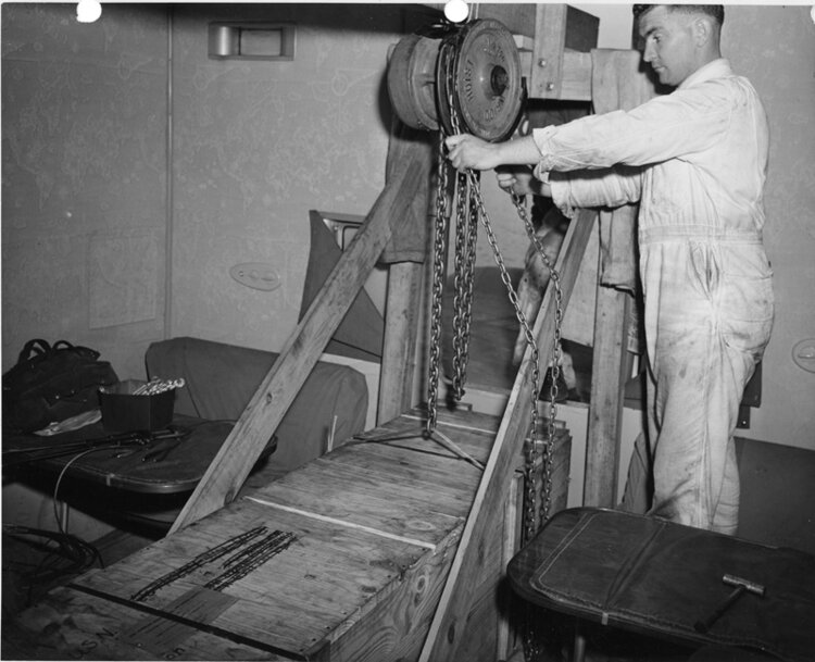 Loading cargo during wartime PAHF collection