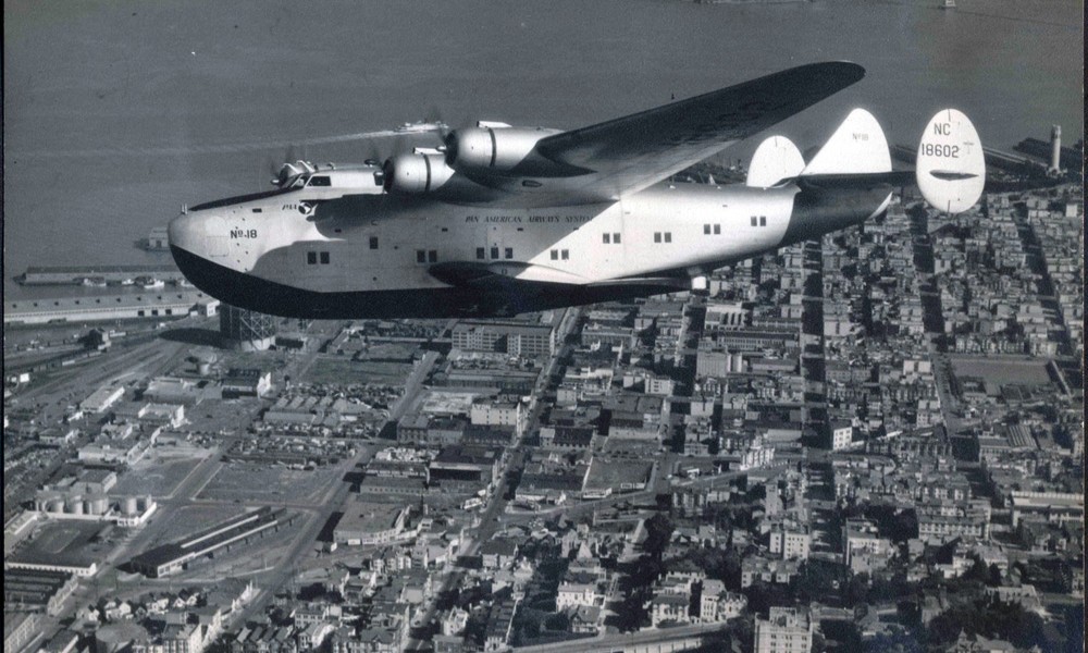 Pan Am Boeing 314 California Clipper Over San Francisco, 1939