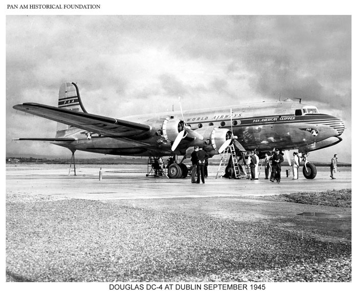 Pan Am Douglas DC-4 in Dublin, 1945
