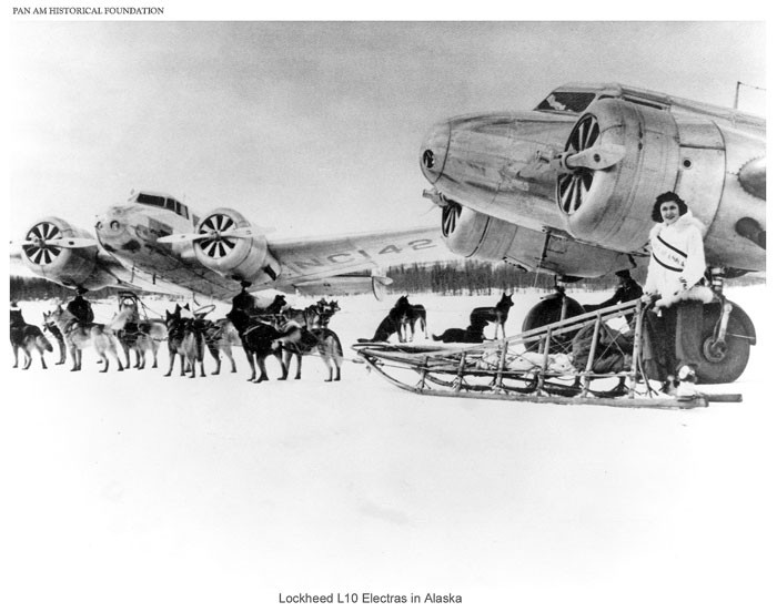 Pan Am Lockheed Electras in Alaska