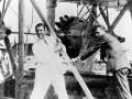 Juan Trippe and Charles Lindbergh on Sikorsky S-38