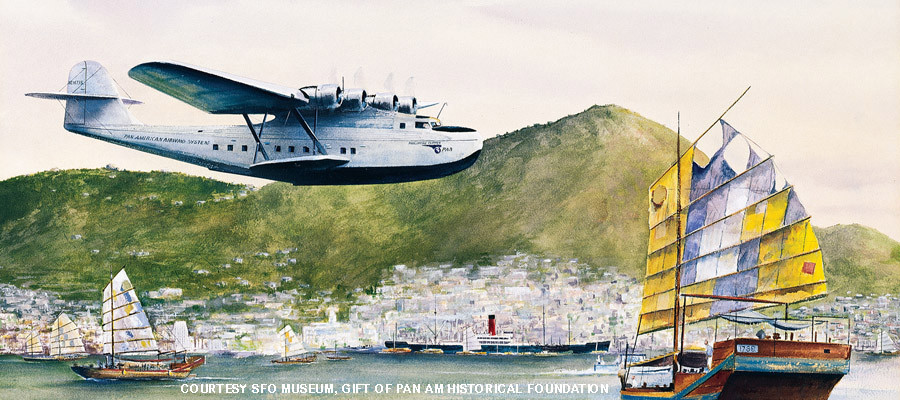 October 23, 1936  Martin M-130 Philippine Clipper arrives in Hong Kong to establish the first commercial air service between North America and Asia. 