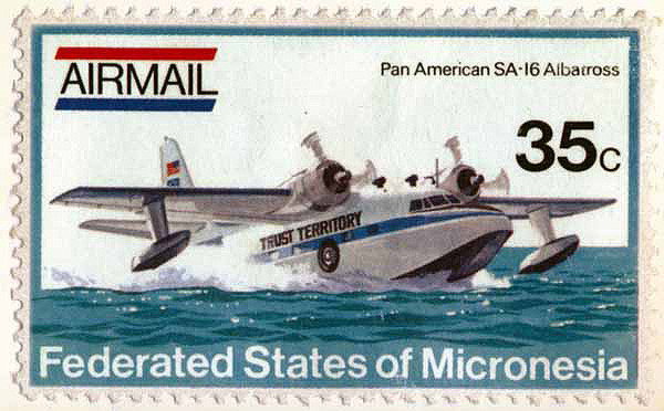Micronesia stamp, 35 cents.