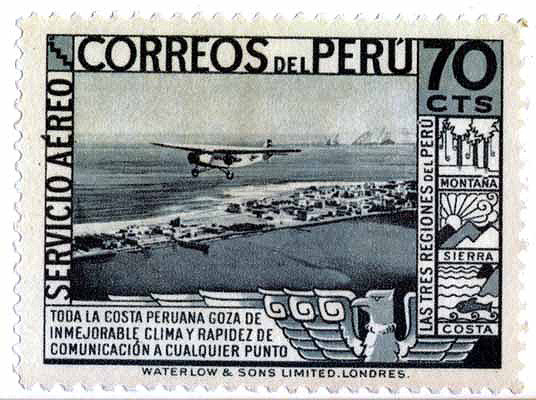 Pan Am on a Peruvian 70 cent stamp