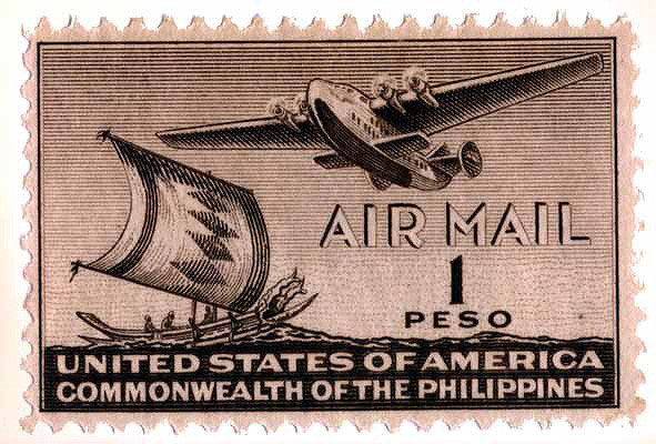 Pan Am flying boat on a Philippines stamp