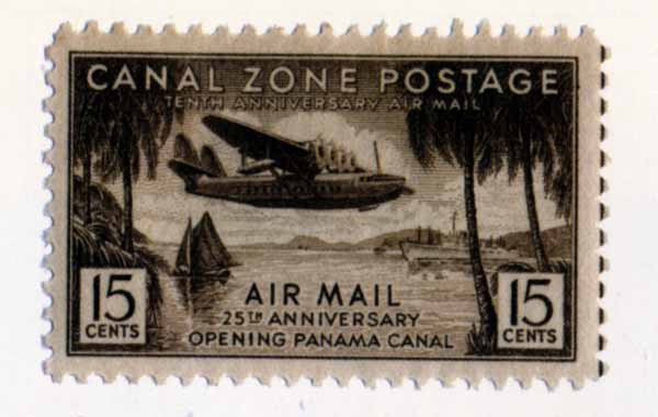 Canal Zone stamp 15 cnts