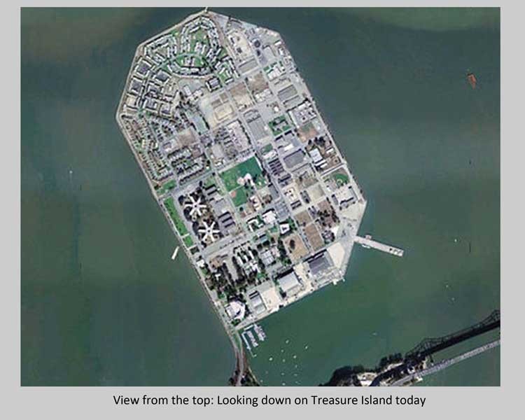 Treasure Island, aerial view