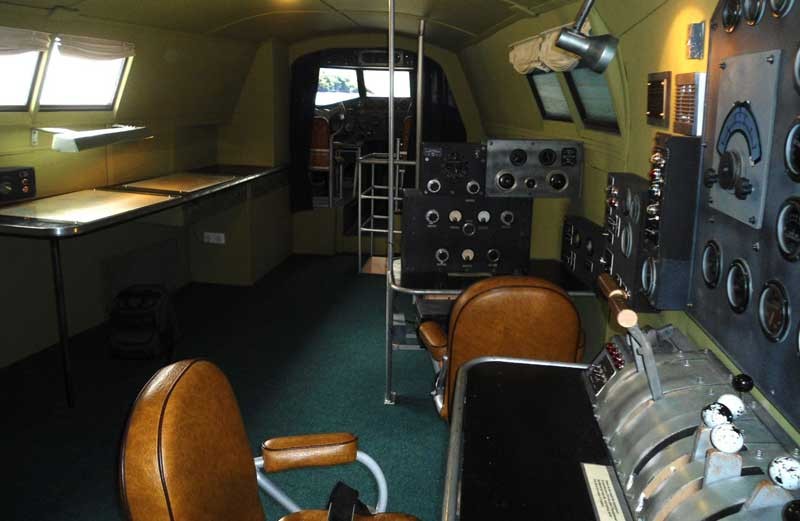 Control room of Pan Am flying boat: Boeing 314 at Foynes Museum