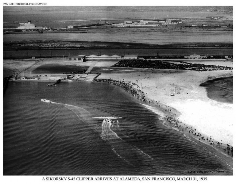 The Pan American Clipper Arrives in Alameda, CA, March 31, 1935