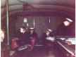 Boeing B-314 flight deck and crew, Pan American World Airways color photo