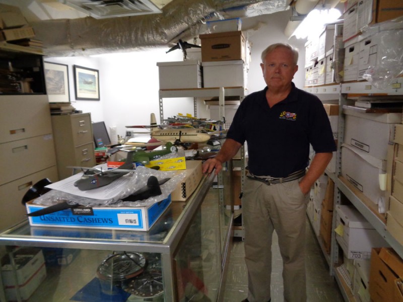 Glenn L. Martin Maryland Aviation Museum Director Stan Piet in the archives