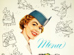 The Jet Age: Pan Am Rainbow Class Menu Cover, 1961