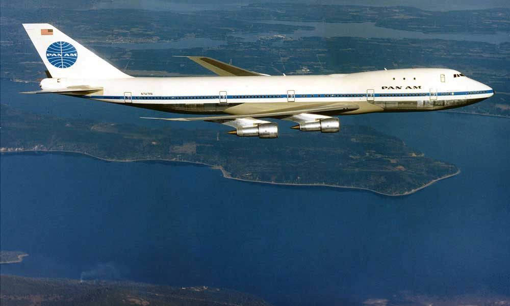 The Pan American Boeing 747 wide-body jet