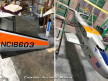 Yankee Clipper Wing detail (left )and Pan Am B-314 viewed from above (r). Photos courtesy of Atlantic Models.